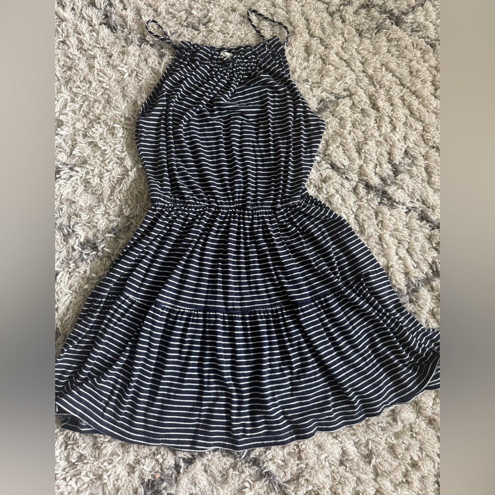 Black and White Striped Dress